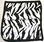 Mystic white black path pattern design fashion polyetser neckchief