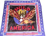 American spirit American flag edge design with wild American eagle pattern fashion cotton bandana