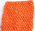 Natural orange color stretchable crochet headwrap