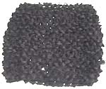 Natural black color stretchable crochet headwrap