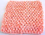 Light pink color stretchable crochet headwrap