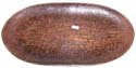 Narrow oval shape coconut wood tray