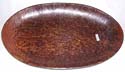 Widen oval shape coconut wood tray