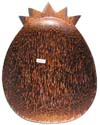 smooth finishing pineapple pattern design  coconut wood tray