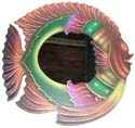 Assorted color tropical fish design fashion mirror