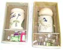 Essential oil set with 4 assorted essential oil and a ceramic oil burner