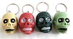 Assorted color and design light on skull key chain