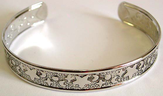 Celestial jewelry wholesale - fashion bangle bracelet cuff with multi moon star pattern 