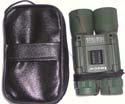 High quality green binolar leather bag and lens cleasing cloth sport box set