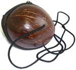 Coconut shell design fashion shoulder bag with zipper