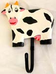 Color painting wooden cow hook