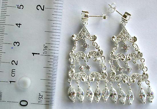 Beaded chandelier earring wholesaler supplier in United States and Canada wholesale fancy earring products to the trade       
