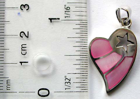 Heart pendant designs jewelry with pink shell wholesale sale to jewelry gift shops

     
