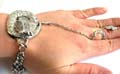 Fashion slave bracelet in flat snake pattern design, adjustable bracelet size 