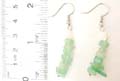 Fashion jewelry with imitation green jade chips design