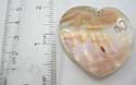 Fashion genuine seashell pendant in heart shape design