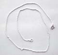Sterling silver necklace in twisted knot chain design