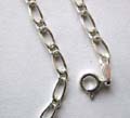 Sterling silver necklace in mini twisted loop chain design