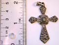 Eternal cross pednat made of solid 925. sterling silver with multi mini marcasite stone embedded