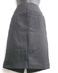 Dark blue cotton long skirt