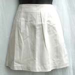 Light blue or white color mini skirt; zipper back closure