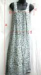 Flapdoodle one piece through lake blue long skirt with multi mini flower decor