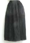 Wrinkle long skirt in straight line pattern; 1/2" elastic waist line