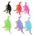 Hand crafted enamel fashion pin  dotted dinosaur pattern design, assorted color randomly pick 