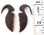 Fashion bali coconut wooden earring with capricorn