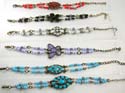 Bali beaded fashion bracelet motif assorted shape pattern and double string design