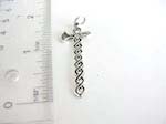 925.sterling silver pendant with twist hammer design