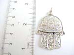 925.sterling silver bell shape pendant with filigree summer scene design