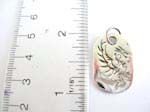925.sterling silver tag pendant with filigree dragon design