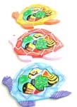 Assorted color mother turtle with 5 baby turtles in tummy puzzle