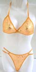 Assortment mini spot, tiger skin and plain shiny color sexy lady's lingerie set