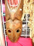 Assortment wooden mask hairy mask, batik painting mask and art craft wooden mask