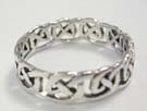 Celtic knot motif ring made from 925. sterling silver