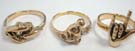 Uniquely crafted bronze rings in an assortment of designs picked randomly by our warehouse staff 