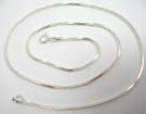 Elegant style 925. sterling silver, thick circle hoop necklace with spring ring for closure 