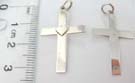 Classically designed 925. sterling silver crucifix with heart in center