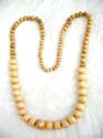 Natural women's fashion bali round beaded brown beaded necklace