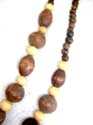 Old fashion in new age fashion design wooden bead necklace 