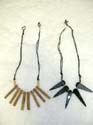 Men's fashion summer necklace with fringe wooden or seashell pendant design