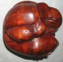Tropical hard wood made of weeping buddha abstract carving 