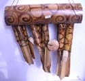 12 pipes fire burn flower bamboo wind chime