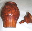 Deep floral carving container
