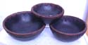 A set of 3 wooden bowl