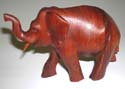 Abstract carving wooden elephant 