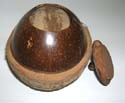 Seasoning bottom holder made by nature coconut wood 