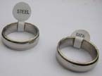 Plain silver color stainless fashionable spinning ring